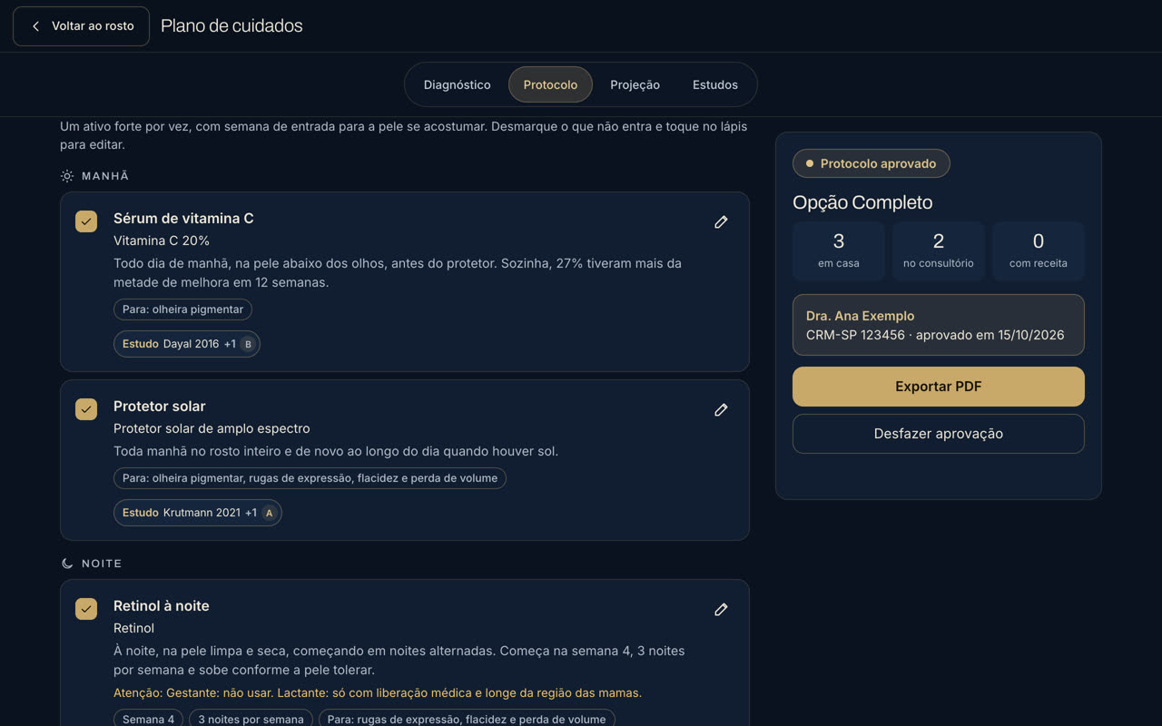 Protocolo aprovado com estudos